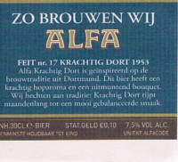 Alfa (Meens Bierbrouwerij), Alfa Krachtig Dort