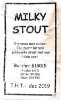 Toebes Bier, Milky Stout Toebes Bier, Milky Stout