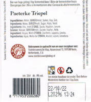 Brouwerij De Klep, Paeterke  Triepel Brouwerij De Klep, Paeterke  Triepel