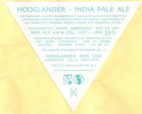 Hooglander Bier, India Pale Ale Hooglander Bier, India Pale Ale
