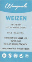 Buitenlandse bieren voor Nederlandse markt (etiket Nederlandse plaatsnaam), Weizen Waagwalz