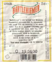 Buitenlandse bieren voor Nederlandse markt (etiket Nederlandse plaatsnaam), Bartlehiemer