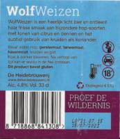 De Heidebrouwerij, Wolf Weizen