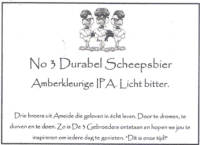 Amateurs, No 3 Durabel Scheepsbier