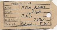 Hilldevils Beers, HillsDevils Limited BBA Rum DIPA