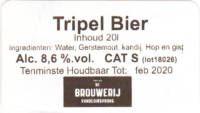 Brouwerij Van de Oirsprong, Tripel Bier