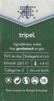 Buitenlandse bieren voor Nederlandse markt (etiket Nederlandse plaatsnaam), Tripel