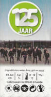 Buitenlandse bieren voor Nederlandse markt (etiket Nederlandse plaatsnaam), 125 jaar (Dubbel)