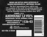 Licentiebrouwsels , Heineken Lager Beer Premium Quality