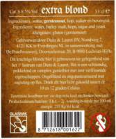 Fortbrouwerij Duits & Lauret, Extra Blond Fortbrouwerij Duits & Lauret, Extra Blond