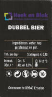 Buitenlandse bieren voor Nederlandse markt (etiket Nederlandse plaatsnaam), Hoek en Blok Dubbel Bier