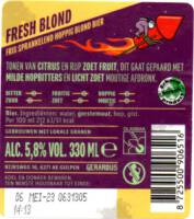 Gulpener Bierbrouwerij, ( Vonken Regen ) Fresh Blond