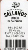 Sallandse Landbierbrouwerij, Sallands Blondbier