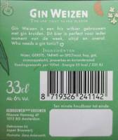 Gebrouwen door Vrouwen, Gin Weizen