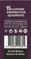 Buitenlandse bieren voor Nederlandse markt (etiket Nederlandse plaatsnaam), Hellemons Kwekwatter Quadrupel