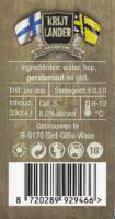 Buitenlandse bieren voor Nederlandse markt (etiket Nederlandse plaatsnaam), Krijtlander Grand Cru