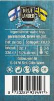 Buitenlandse bieren voor Nederlandse markt (etiket Nederlandse plaatsnaam), Krijtlander Witbier