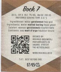 Maximus Brouwerij, Bock 7