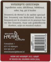 Stadsbrouwerij De Hemel, (Nieuw Ligt) Vatgerijpte Gerstewijn