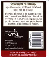Stadsbrouwerij De Hemel, (Nieuw Ligt) Vatgerijpte Gerstewijn