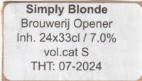 Opener Bier, Simply Blonde