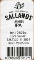 Sallandse Landbierbrouwerij, IPA