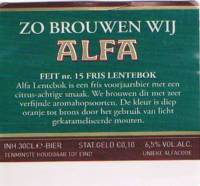 Alfa (Meens Bierbrouwerij), Lentebok