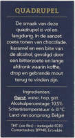 Buitenlandse bieren voor Nederlandse markt (etiket Nederlandse plaatsnaam), De Groot Meesters Quadruppel
