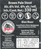 RamsesBier, (Oost Indisch Doof) Brown Pale Stout
