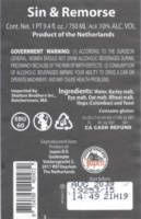 Brouwerij De Molen, Sin & Remorse