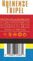 Buitenlandse bieren voor Nederlandse markt (etiket Nederlandse plaatsnaam), Nuenense Tripel