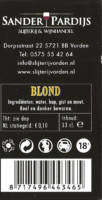 Buitenlandse bieren voor Nederlandse markt (etiket Nederlandse plaatsnaam), (Vordensch Acht Kastelen Bier) Blond
