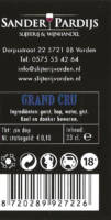 Buitenlandse bieren voor Nederlandse markt (etiket Nederlandse plaatsnaam), (Vordensch Acht Kastelen Bier) Grand Cru