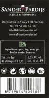 Buitenlandse bieren voor Nederlandse markt (etiket Nederlandse plaatsnaam), (Vordensch Acht Kastelen Bier) IPA