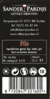 Buitenlandse bieren voor Nederlandse markt (etiket Nederlandse plaatsnaam), (Vordensch Acht Kastelen Bier) Pils