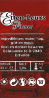 Buitenlandse bieren voor Nederlandse markt (etiket Nederlandse plaatsnaam), Etten-Leurs Pilsner