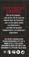 Buitenlandse bieren voor Nederlandse markt (etiket Nederlandse plaatsnaam), Zutphens Tripel