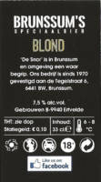 Buitenlandse bieren voor Nederlandse markt (etiket Nederlandse plaatsnaam), Brunssum's Blond
