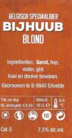 Buitenlandse bieren voor Nederlandse markt (etiket Nederlandse plaatsnaam), BijHuub Blond