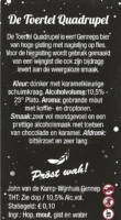 Buitenlandse bieren voor Nederlandse markt (etiket Nederlandse plaatsnaam), De Toertel Quadrupel