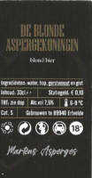 Buitenlandse bieren voor Nederlandse markt (etiket Nederlandse plaatsnaam), Martens Asperges De Blonde Aspergekoningin Blond Bier