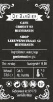 Buitenlandse bieren voor Nederlandse markt (etiket Nederlandse plaatsnaam), De Barbier