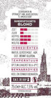 Buitenlandse bieren voor Nederlandse markt (etiket Nederlandse plaatsnaam), Amersfoorts Blond