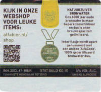 Alfa (Meens Bierbrouwerij), Kijk in onze webshop voor leuke items ( edel pils)