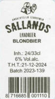 Sallandse Landbierbrouwerij, Blondbier