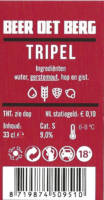 Buitenlandse bieren voor Nederlandse markt (etiket Nederlandse plaatsnaam), Beer Oet Berg Tripel