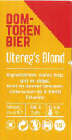 Buitenlandse bieren voor Nederlandse markt (etiket Nederlandse plaatsnaam), Domtorenbier Utereg's Blond