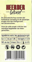 Buitenlandse bieren voor Nederlandse markt (etiket Nederlandse plaatsnaam), Heerder Blond