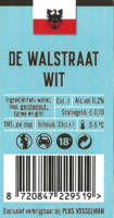 Buitenlandse bieren voor Nederlandse markt (etiket Nederlandse plaatsnaam), De Walstraat Wit