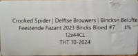 Crooked Spider, Feestende Fazant 2023 Bincks Bloed #7